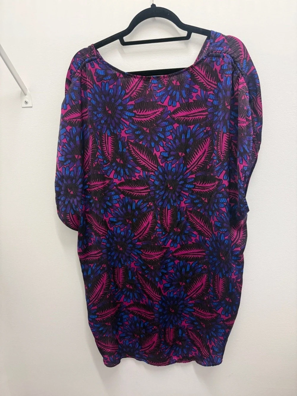 J Crew Midnight floral cocoon top, XL